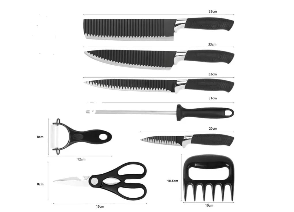 Kit Profissional de Facas para Churrasco